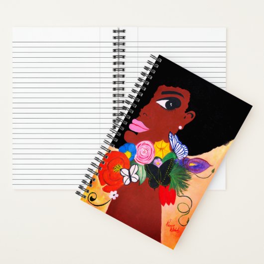 Black Butterfly - SpiralNotebook Notizblock (Innen)