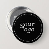 Black Button mit Monogramm (Vorne & Hinten)