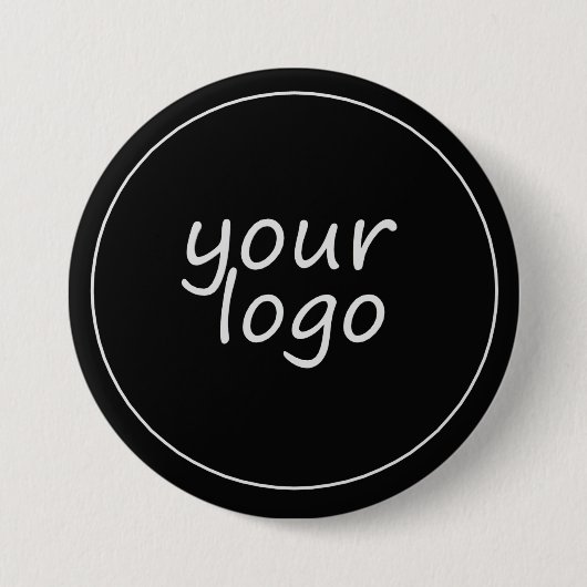 Black Button mit Monogramm (Vorderseite)