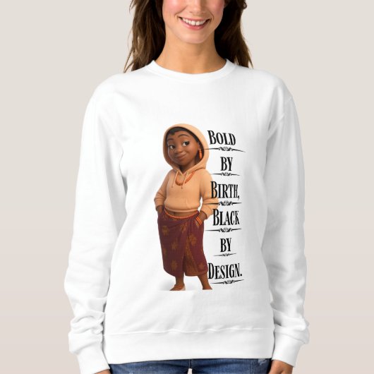 Black By Design,Pixarstyle 3D Sweatshirt (Vorderseite)