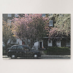 Black Cab Cheroms Blossoms Pentonville Road London Puzzle