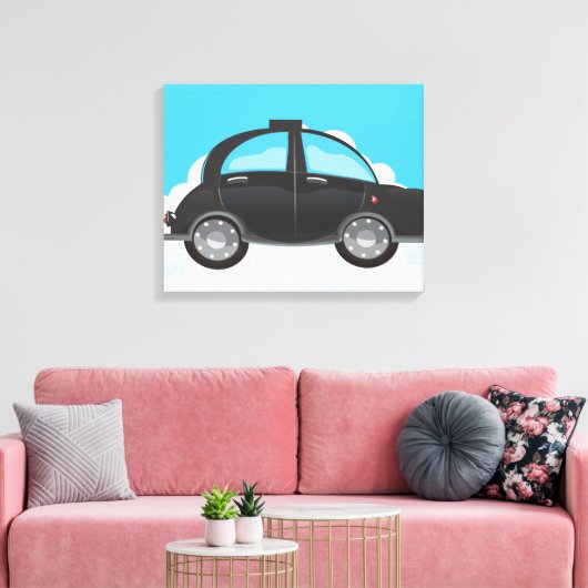 Black Cab Leinwanddruck (Insitu (Wohnzimmer))