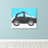 Black Cab Leinwanddruck (Insitu (Holzboden))