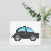 Black Cab Postkarte (Stehend Vorderseite)
