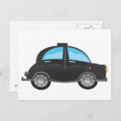 Black Cab Postkarte (Vorne/Hinten)