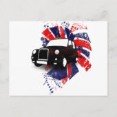 Black Cab Postkarte (Vorderseite)