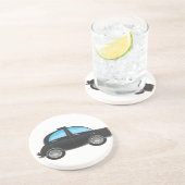 Black Cab Sandstein Untersetzer (Seite)