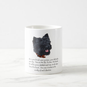 Black Cairn Terrier Andenken - Männlich Kaffeetasse