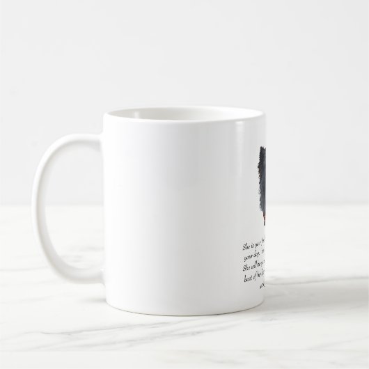 Black Cairn Terrier Keepake - Weiblich Kaffeetasse (Links)