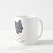 Black Cairn Terrier Rainbow Bridge Kaffeetasse (VorderseiteRechts)