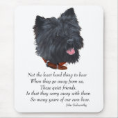 Black Cairn Terrier Rainbow Bridge Mousepad (Vorne)