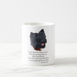 Black Cairn Terrier Regenbogenbrücke Kaffeetasse
