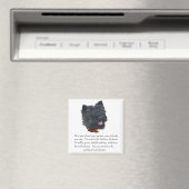 Black Cairn Terrner Keepake - Männlich Magnet (In Situ (Geschirrspüler))