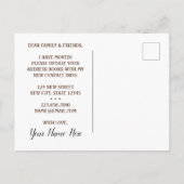 Black Calf Moving Ankündigungspostkarte (Rückseite)