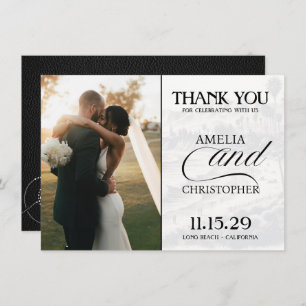 Black California Passport Dankeskarte