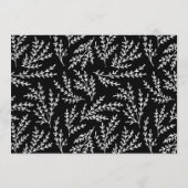 Black Calligraphy Adivce für die Braut Hinweiskarte (Rückseite)