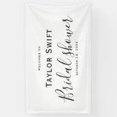 Black Calligraphy Brautparty Banner (Vertikal)