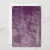 Black Calligraphy Probe Dinner Einladung (Rückseite)