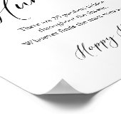 Black Calligraphy Schnuller Hunt Baby Shooting Gam Poster (Ecke)