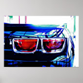 Black Camaro ZL1 Schwanz Lights with Decal Poster (Vorne)