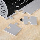 Black Camera Foto Hochzeit Save the Date einzigart Puzzle (Seite)