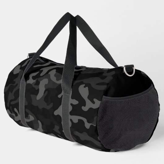 Black Camouflage Duffel Bag Duffle Bag (Rechte Ecke)