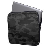 Black Camouflage Laptopschutzhülle (Vorderseite Links)