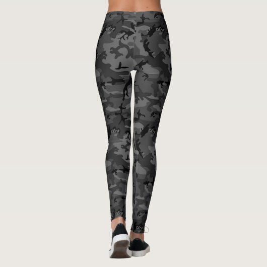 Black Camouflage Leggings (Rückseite)
