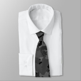 Black Camouflage Necktie Krawatte
