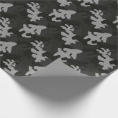 Black Camouflage Pattern Geschenkpapier (Ecke)