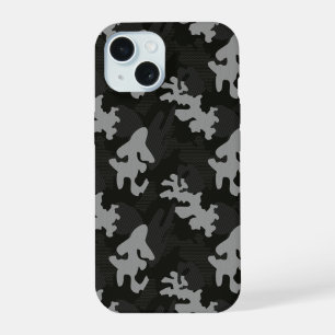 Black Camouflage Pattern iPhone 15 Hülle