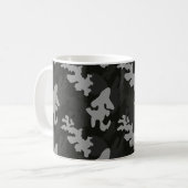 Black Camouflage Pattern Kaffeetasse (Vorderseite Links)
