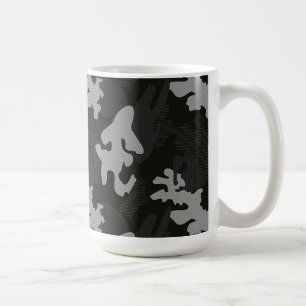 Black Camouflage Pattern Kaffeetasse