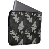 Black Camouflage Pattern Laptopschutzhülle (Vorne Rechts)