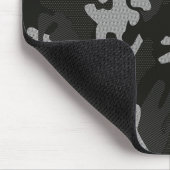 Black Camouflage Pattern Mousepad (Ecke)