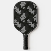 Black Camouflage Pattern Pickleball Schläger (Vorderseite)