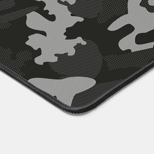 Black Camouflage Pattern Schreibtischunterlage (Ecke)