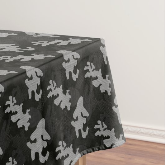 Black Camouflage Pattern Tischdecke (Beispiel)