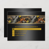 Black Camouflage Wedding RSVP (Vorne/Hinten)