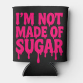 Black Can Cooler mit Neon Tropfen Zitat - Anpassen Dosenkühler (Vorderseite)