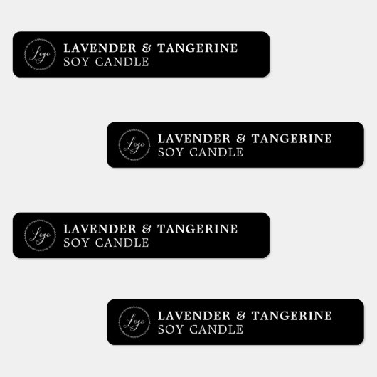 Black Candle Tamper-proof Siegel Ihre Logo-Labels Etiketten (Gruppe)