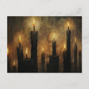 Black Candles Gothic Postkarte