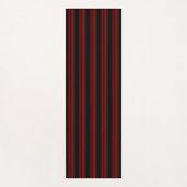 Black Candy Cane Stripe Yogamatte (Vorderseite)