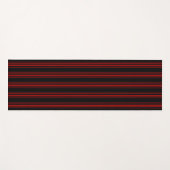 Black Candy Cane Stripe Yogamatte (Vorderseite (Horizontal))