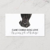 Black Cane Corso Dog Visitenkarte (Vorderseite)