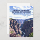 Black Canyon der Gunnison National Park CO Card (Vorne/Hinten)