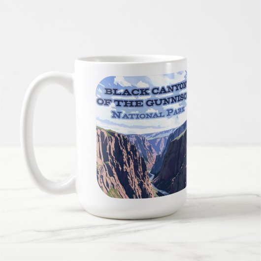 Black Canyon des Gunnison National Park CO Kaffeetasse (Links)