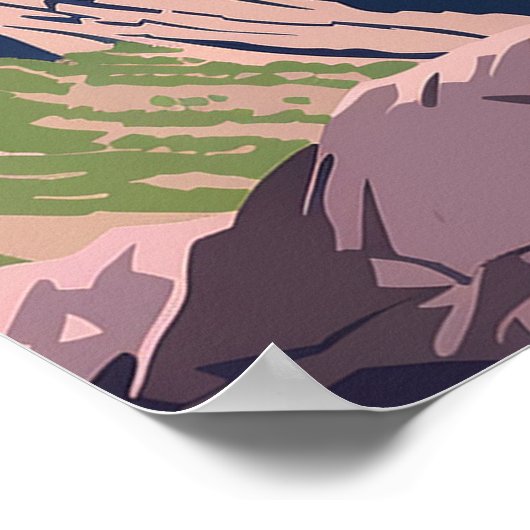 Black Canyon des Gunnison National Park CO Poster (Ecke)