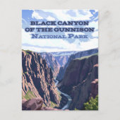 Black Canyon des Gunnison National Park CO Postkarte (Vorderseite)
