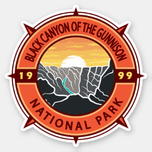 Black Canyon des Gunnison National Park Compass Aufkleber